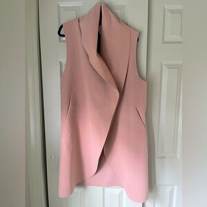 Halogen Long Line Vest | Shrug Shawl Collar